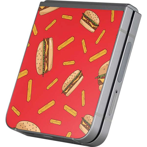 Burgers and Fries Galaxy Z Flip6 Skin